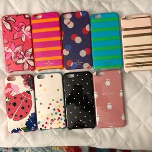 Kate Spade phone covers for IPhone 7 Plus and 8 plus (8-pack bundle deal)